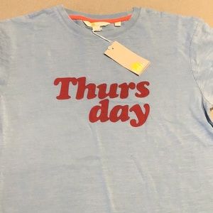 Boden Thursday Turn Up Cuff Cotton T Shirt